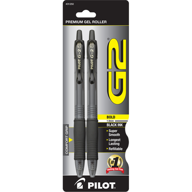 G2 Retractable Gel Pen Black | 2Pk