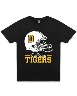 Football Helmet Tee | Black
