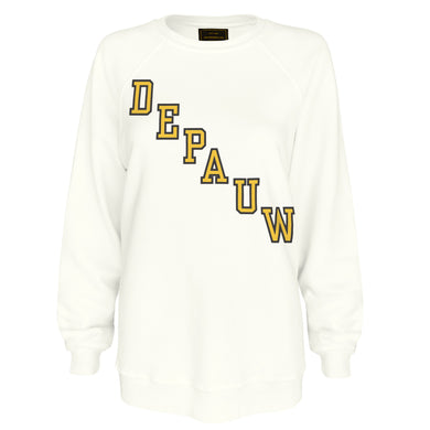 Ladies French Terry Crew | Vintage White