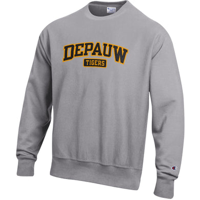 Reverse Weave Applique Crew | Oxford Grey