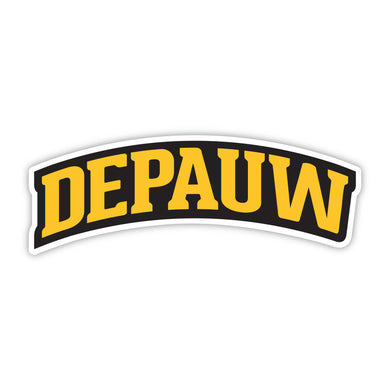 Depauw Arched Decal