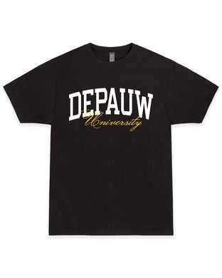 University Script Tee | Vintage Black