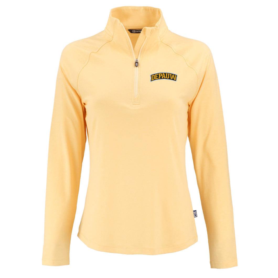 Ladies Coastline 1/4 Zip | Gold