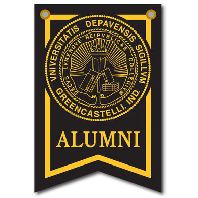 12 X 18 Dovetail Seal Alumni Banner| Black